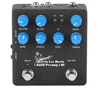 Vibrivio NUX NBP5 Preamplificatore per basso elettrico DI Box Pedale effetto, basso o parti, accessori per strumenti musicali in metallo, design compatto, ideale per musicisti
