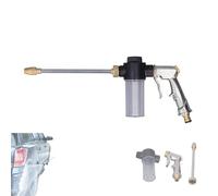 Vibrivio Pistola a schiuma ad alta pressione con ugello in ottone regolabile, spruzzatore di schiuma per lavaggio auto, giardino, pulizia del pavimento, biancheria per animali domestici, contenitore