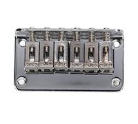 Vibrivio Ponte fisso a sella per chitarra a 6 corde, caricatore superiore in ferro per chitarra elettrica, ponte di ricambio, oro, accorie per chitarra