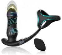 Vibromasseur doté de 10 modes de vibration, d'une fonction pulsation, d'une fonction de de la prostate et d'un anneau pénien