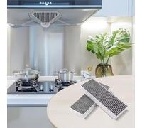 Vibsky 2 filtri di ricambio al carbone per Bora Basic BAKFS e schermo puro ad alta efficienza a 5 strati, facile da installare, 340 x 123 x 42 mm