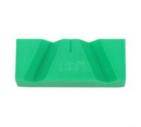 Vibsky Affilatrice manuale per punte da trapano per smerigliatrici, guida di precisione per angoli di 118° e 135°, strumento in plastica per lavorazione dei metalli e fai da te, arancione (verde 90°)