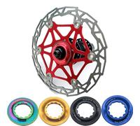 Vibsky Anelli di bloccaggio centrale per rotore freno a disco, in lega di alluminio, montaggio interno, per mozzo dell'asse passante da 9/12/15 mm