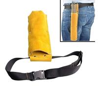 Vibsky Borsa portaoggetti per canne da saldatura, in pelle bovina artificiale, con cintura regolabile, per officina e giardino (cintura)