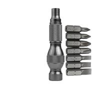 Vibsky Cacciavite manuale per cuscinetti in lega di alluminio da 6,35 mm per punte esagonali da 1/4 di pollice (A)