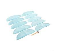 Vibsky Cecotec - Panno per mocio compatibile con Conga 8090 e Ultra / 9090 AI, panno in microfibra riutilizzabile ad alto assorbimento, include spazzola