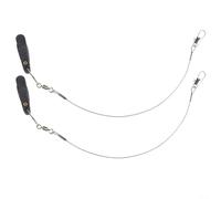 Vibsky Clip di rilascio della lenza per downrigger e outrigger, clip di tensione regolabile per attrezzatura da pesca in acqua salata (nero)