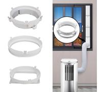 Vibsky Connettore per tubo di scarico portatile per condizionatore d'aria, in polipropilene, adattatore bianco per interfaccia circolare o quadrata da 150 mm e 160 mm, per modelli KY-26 N7Y-PQ e KY-25