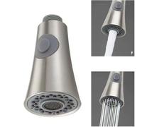 Vibsky Doccetta estraibile da cucina con filettatura G1/2 e soffione telescopico per rubinetto, flusso d'acqua regolabile