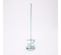 Vibsky Frusta professionale in acciaio inox 316L, 250 mm x 8 mm, albero in metallo per cemento e intonaco, strumento di agitazione efficiente per edilizia (2)