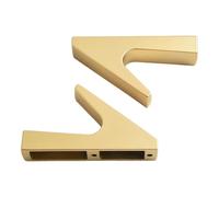 Vibsky Ganci da parete in lega di alluminio per appendere Thes, appendiabiti da parete minimalista K per bagno, ingresso e camera da letto, piccoli ganci salvaspazio in oro, argento, nero e Ay