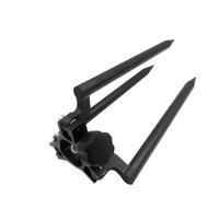 Vibsky GPS/Palo di centraggio per Total Station, treppiede in alluminio da 40 cm con bipiede e testa regolabile