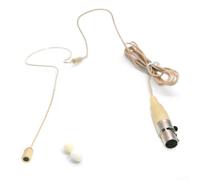 Vibsky Headset Microfono Discreto per e Chiese Headset Microfono Discreto | Capsula omnidirezionale, audio per trasparente, guadagno elevato, colore beige mimetico, ideale per palco