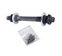 Vibsky Kit asse mozzo per Novatec 135 mm ruota posteriore cuscinetto a sfera albero cavo in acciaio rimozione rapida per bicicletta ingranaggio nero (kit1)