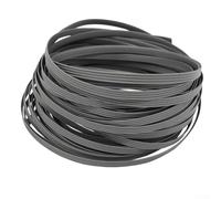 Vibsky Kit di riparazione per tessitura in rattan sintetico, lunghezza 36,6 m, 8 mm, materiale in vimini piatto per il fissaggio di mobili fai da te, disponibile in caffè, grigio, bianco