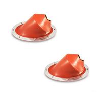 Vibsky Kit lampeggiante per stufa a legna con angolo di 45°, compatibile con rifugi in tela, serre, cabine, barche (confezione da 2)