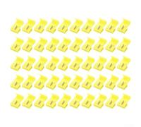 Vibsky Main Line - Set di 50 morsetti in plastica e rame, per cavi multi-core singoli, installazione a pressione, 32 x 19 mm, rosso, blu, giallo