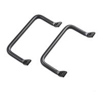 Vibsky Maniglia in ferro nero per taglieri e armadi, confezione da 2, 10,9 cm di lunghezza x 0,9 cm di larghezza, include viti di montaggio, accessori in stile retrò per mobili in legno e contenitori