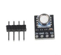 Vibsky Modulo sensore di pressione dell'aria GY-MS5803-01BAv2 e MS5803-14BA per rilevatore di pressione da 3 V, supporta letture accurate della pressione differenziale e assoluta (01BA)
