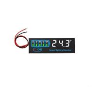 Vibsky Monitor del livello della batteria DC 7-55V tester display LED per litio ternario 3S-12S e sistemi acidi (bianco)