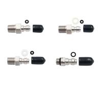 Vibsky Nipplo di riempimento maschio a connessione rapida, 8 mm, in acciaio inox, 1/8 NPT/BSPP/M10/M8, 300 bar/4500 PSI, per sostituzione del regolatore del serbatoio HPA/N2