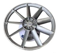 Vibsky Puleggia per compressore d'aria in alluminio, 350 mm, ruota per cinghia motore resistente, per cinghie di tipo B, ricambio conico da 28 a 29 mm