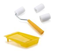 Vibsky Rullo in schiuma da 5,1 cm con vassoio per pittura murale e riparazione di ritocchi (B)