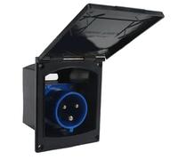 Vibsky RV ha messo l'interfaccia di alimentazione impermeabile per l'attrezzatura elettrica del rimorchio 16A 32A, nero