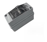 Vibsky Scatola dei fusibili a 2 vie per garage, roulotte e annessi, 230 V, in plastica bianca, per garage, roulotte e annessi