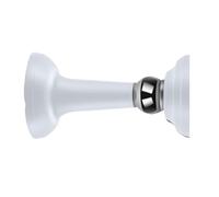 Vibsky Silicone trasparente per fermaporta, potente supporto a ventosa per montaggio a pavimento, mantiene la porta aperta, impedisce di sbattere sulle pareti, casa e ufficio, bianco