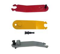 Vibsky Strumento di allineamento della porta per camion e per riparazione di collisioni di carrozzeria, regola cerniere saldate, utilizza barra interruttore da 1/2", rosso/oro/grigio