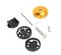 Vibsky Supporto per computer da bici in lega di alluminio per Garmin Edge, per Bryton Rider, Cateye - Staffa per tappo superiore