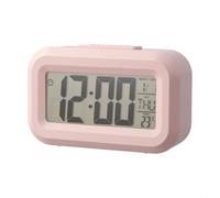 Vibsky Sveglia digitale retroilluminata con pulsante snooze - visualizza ora, data e temperatura interna, orologio da tavolo in plastica in diversi colori