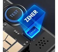 Vibsky Tester transistor LCR-P1 con display da 1,44 pollici, resistenza di capacità del triodo diodo per misuratore ESR, ricarica di tipo C e decodifica a infrarossi per componenti elettronici