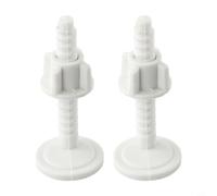 Vibsky Vite per coperchio WC da bagno, colore bianco, 2 pezzi, ottima resistenza, 60 x 30 mm, anti invecchiamento, facile da installare, pratico sostituibile
