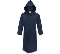 VIC Accappatoio Microfibra Unisex con Borsa + Cappuccio (Blu, XL)