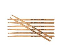 VIC FIRTH - American Classic X5A Terra - Bacchette batteria Hickory, Confezione 4 coppie, Finitura naturale