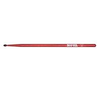 Vic Firth - Bacchette per Batteria NOVA® - Hickory Americano - N5ANR - Punta di Nylon - Rosse