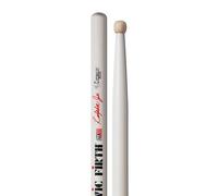 Vic Firth - Bacchette per Batteria Rullante da Marcia Serie Corpsmaster® Signature - Ralph Hardimon 'Junior Indoor' - Punta di Legno - Bianche