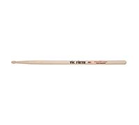 Vic Firth - Bacchette per Batteria Serie American Classic® Extreme - X5B PureGrit - Hickory Americano - Lacquer Free with Abrasive Wood Texture - Punta di Legno