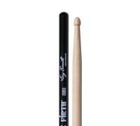 Vic Firth - Bacchette per Batteria Serie Signature - Gregg Bissonette - VicGrip Nere - Punta di Legno