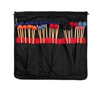 Vic Firth - Borsa per mallets da tastiera Performer, nylon ripstop nero, 6 tasche interne colorate, tasca esterna ampia, tracolla imbottita, compatibile con marimba/vibrafono/xilofono