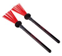 Vic Firth - Spazzole-mazzuola Ibrida Serie World Classic® per Cajón - Nere/Rosse