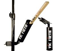 Vic Firth Porta Bacchette in Acciaio con Morsetto, Nero con Logo