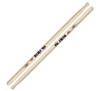 VIC FIRTH - STB1 Terry Bozzio Phase 1 Signature - Bacchette Hickory 41,3 cm, Punta Legno Reverse Tear-Drop, Taper Corto, Finitura Laccata