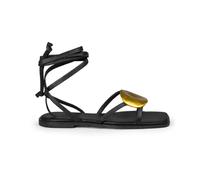 Vic Matié - G42_Square open_Sandalo nero con maxi borchia - - Shoes - Donna - Nero - 40 EU
