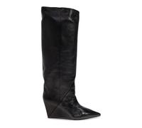 Vic Matié - Stivali con zeppa in pelle - - Shoes - Donna - Nero - 40 EU
