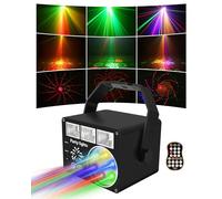 Vicalo Luce da discoteca con telecomando, luce da discoteca controllata dalla musica con stroboscopio, luce a LED, proiettore da DJ per KTV, palcoscenico, pub, matrimoni, riunioni di famiglia, club