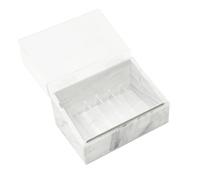 VICASKY 1 dispenser di nastri acrilici per ciglia creative, divisore e strumento di taglio professionale, elegante bianco marmo, per lavori di precisione con nastri per ciglia