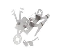 VICASKY 1 griglia per pollo a forma di moto, per barbecue, portatile e durevole, per barbecue a gas, perfetto per barbecue a pollo, per succosi